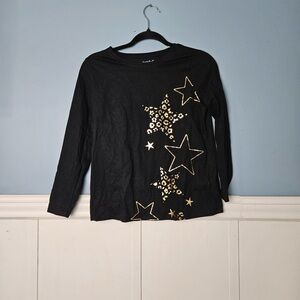 Cat & Jack Star Long Sleeve Shirt Girls Large